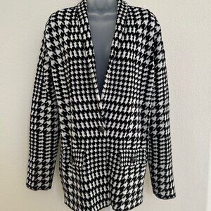 Belldini Houndstooth Ponte Knit Blazer NWOT
